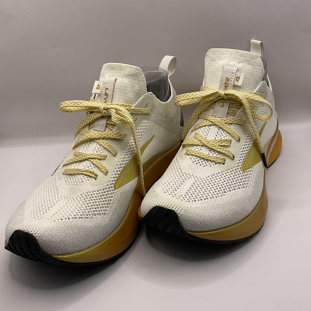 Brooks Levitate 4 Victory Edition White and Gold Women's Sneaker - Picture 3 of 7